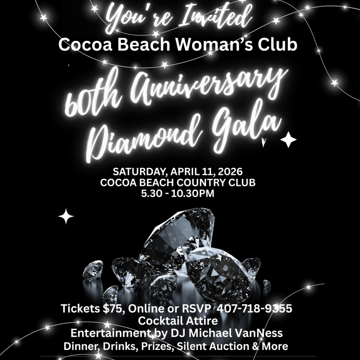 Cocoa Beach 60th Anniversary Diamond Gala – Tickets now available